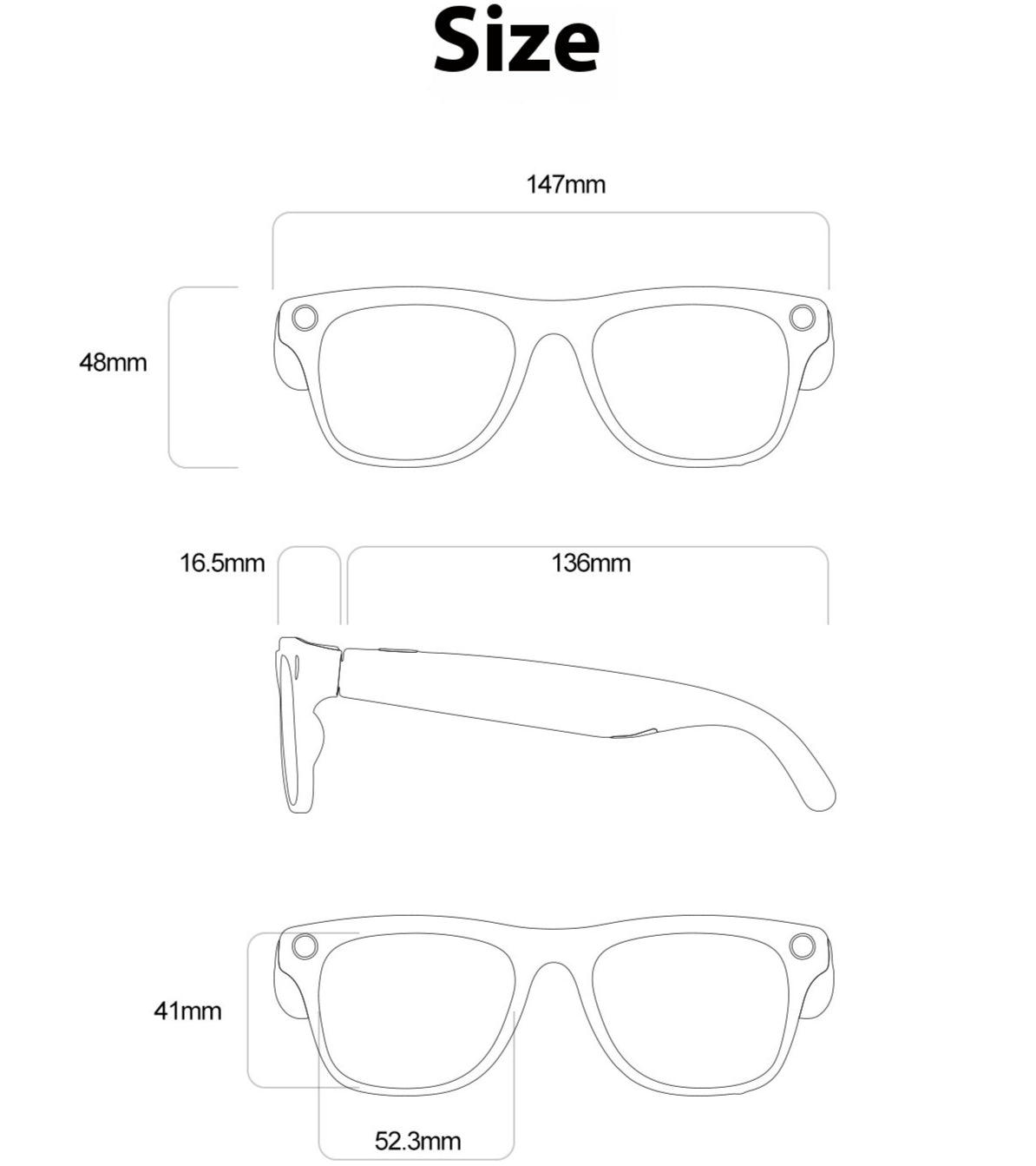 AI Smart Glasses – Live Translation & HD Video Recording