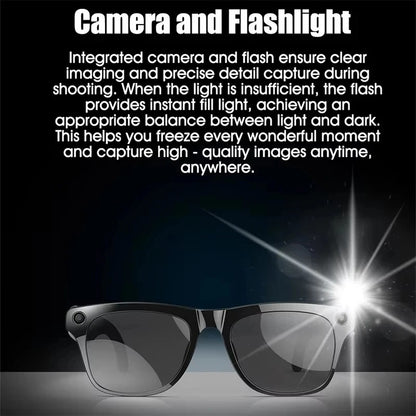 AI Smart Glasses – Live Translation & HD Video Recording